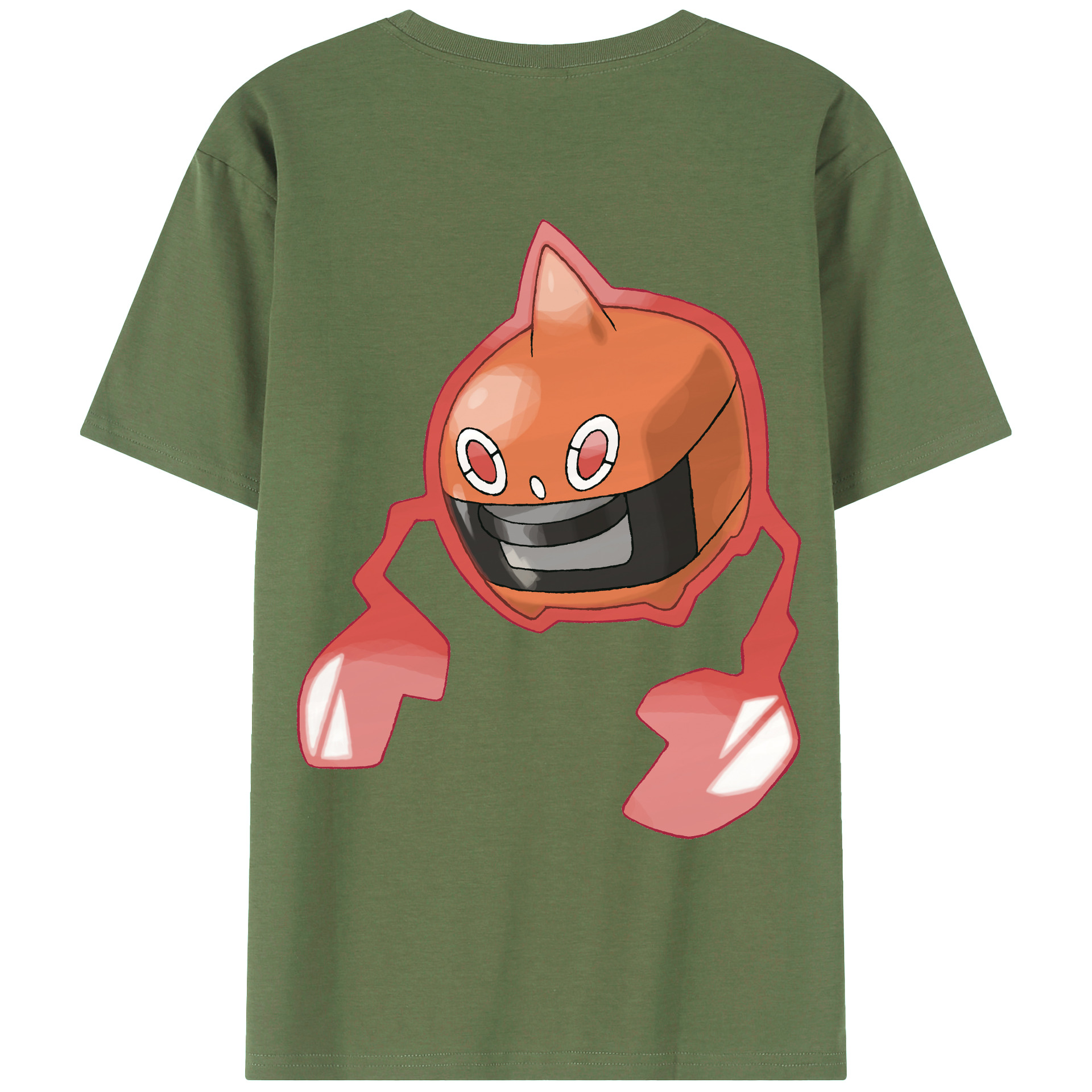 （画像用） ポケットモンスター Pokémon 綿100％ メンズ半袖Tシャツ（バックプリント） 通気性